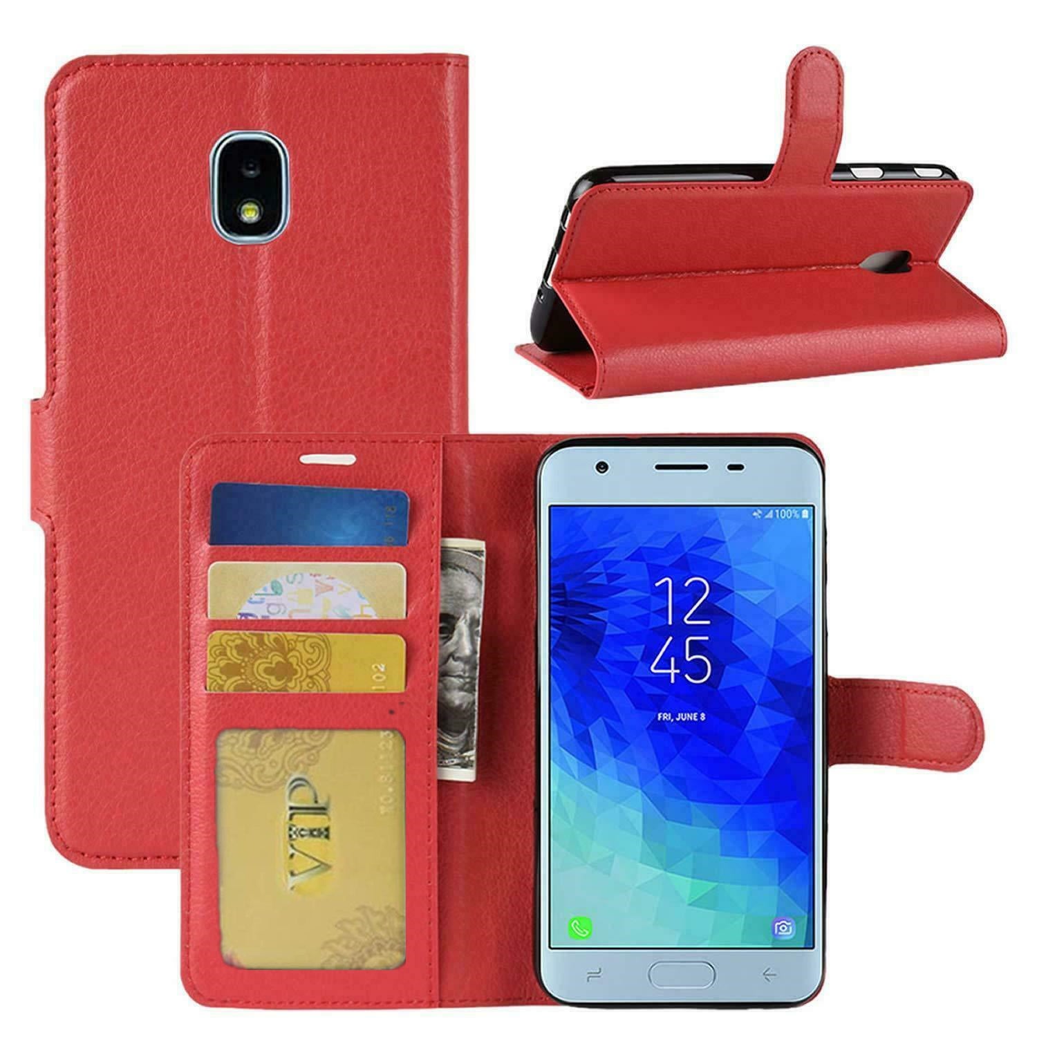 Leather Folio Wallet Case for Samsung Galaxy J3 2018 Leather Folio Wallet Case for Samsung Galaxy J3 2018